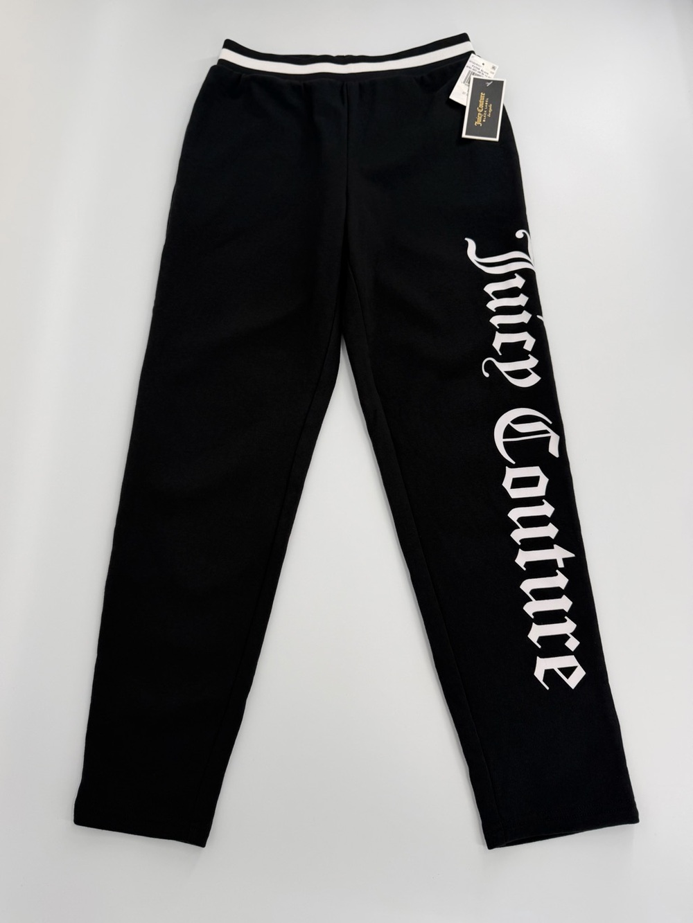 Juicy Couture Black Label Gothic Logo Track Pants Black NWT Women’s￼